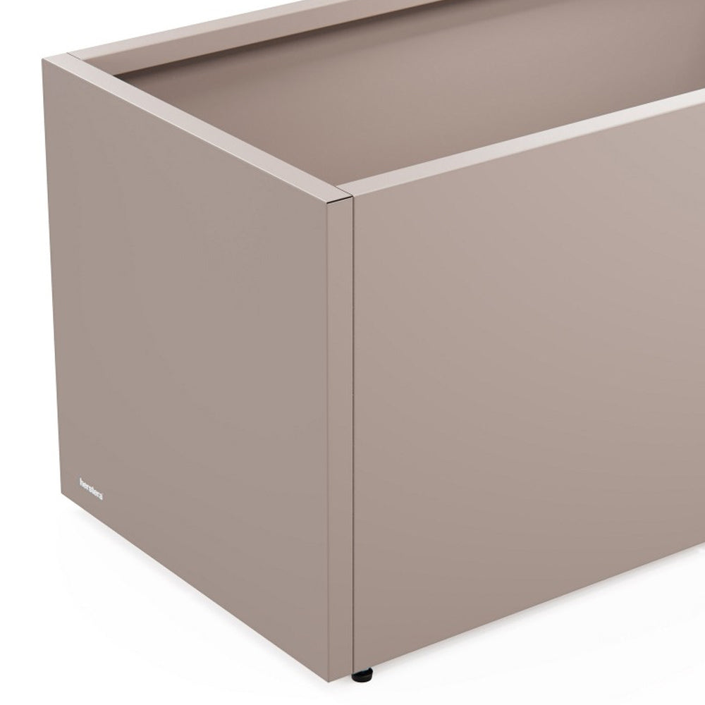 FIORIERA "PLANTER 50" IN METALLO 100X50X50CM TORTORA