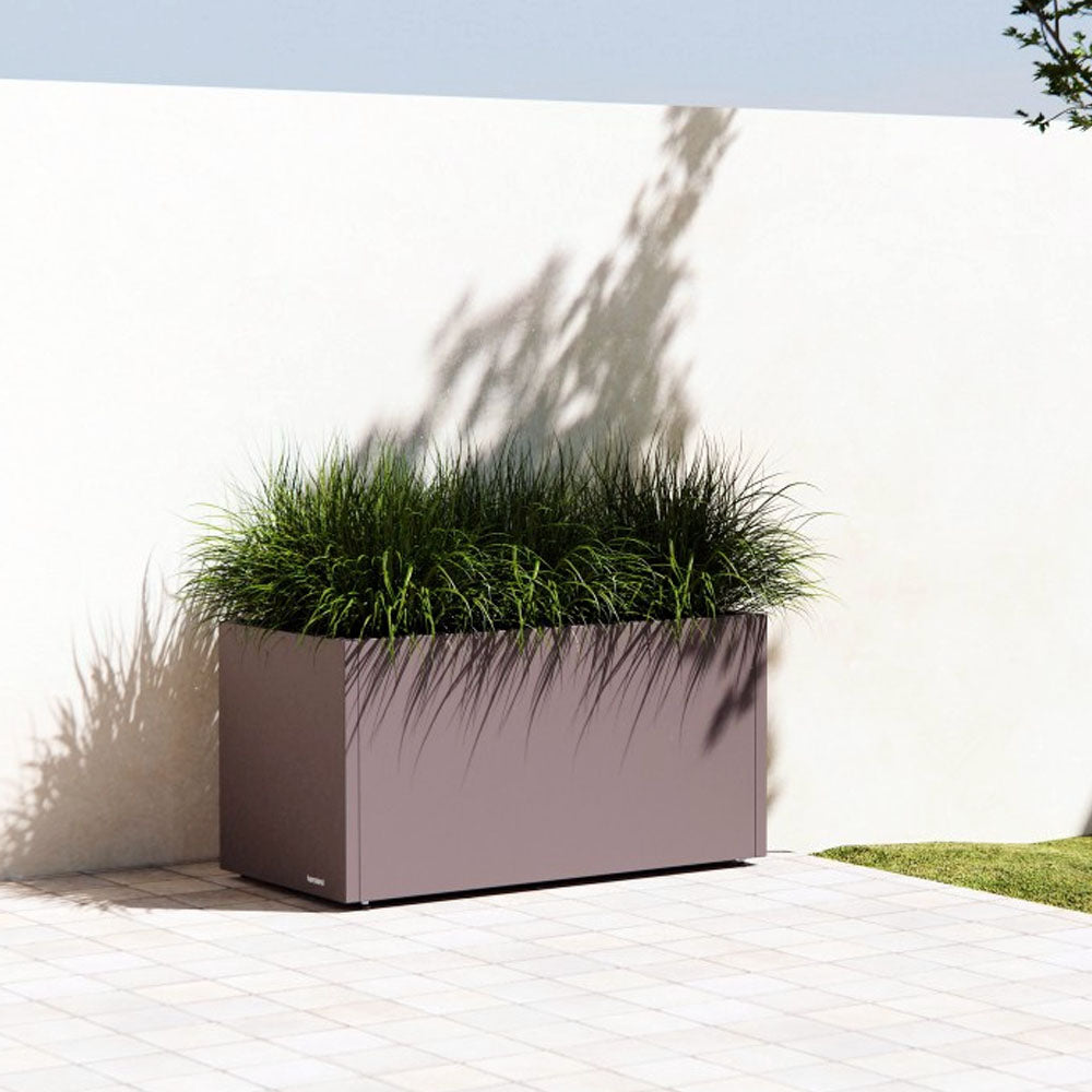 FIORIERA "PLANTER 50" IN METALLO 100X50X50CM TORTORA