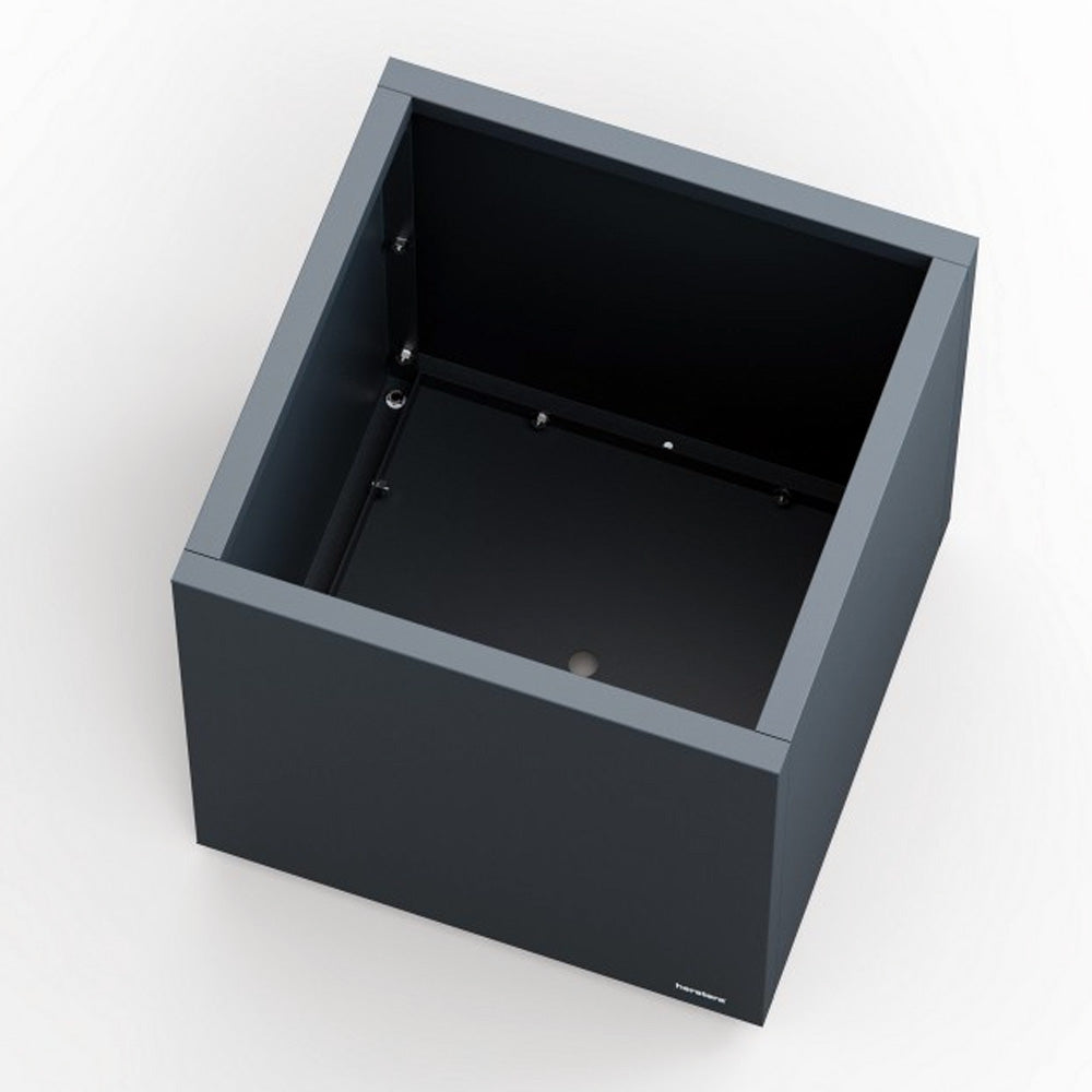 FIORIERA CUBO "PLANTER CUBE 60" IN METALLO 60X60X60CM ANTRACITE