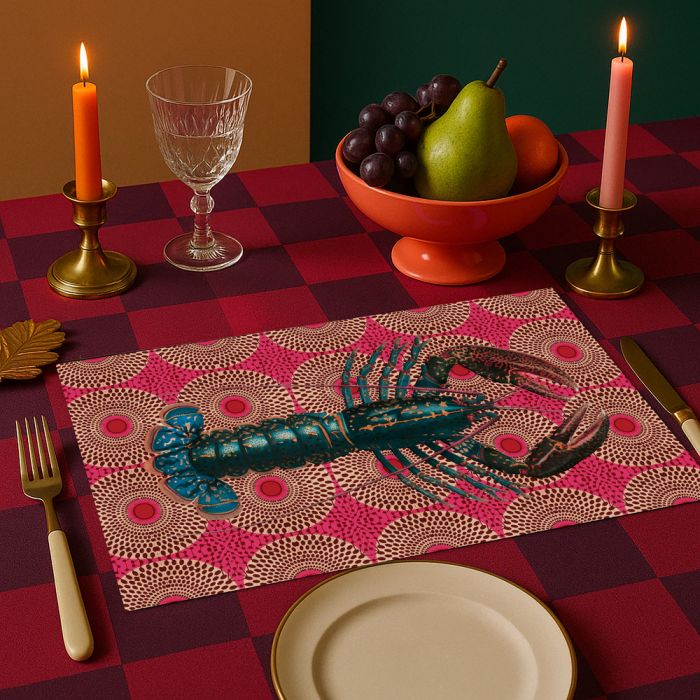 Tovaglietta All'Americana Plastica Fish Lobster 44x30 cm - immagine 2