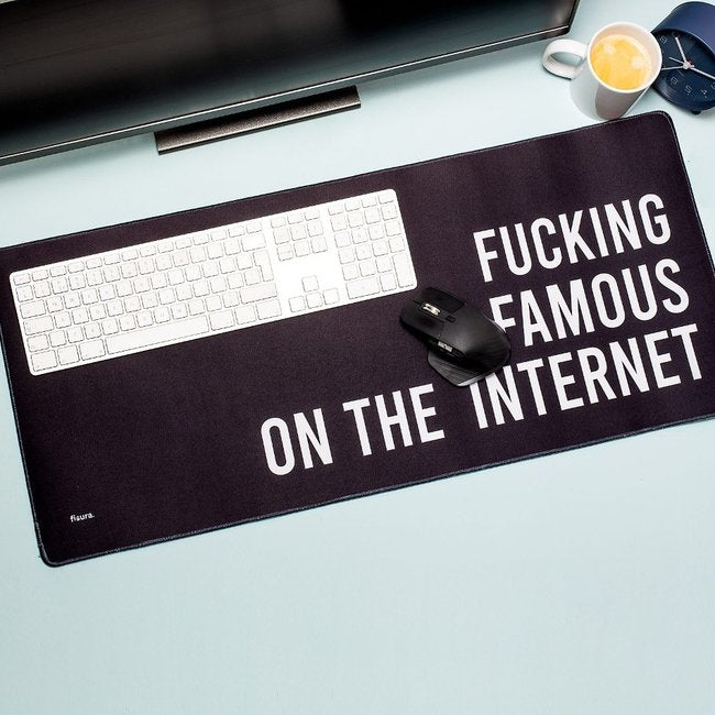 TAPPETO PER COMPUTER MOUSE PAD XXL FAMOUS 80CM