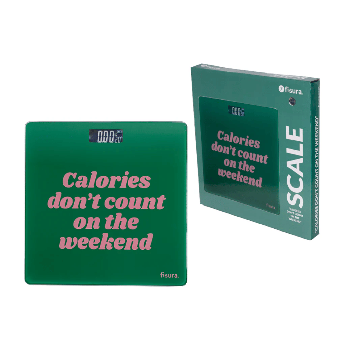 BILANCIA DA BAGNO “LE CALORIE NON CONTANO NEL FINE SETTIMANA”