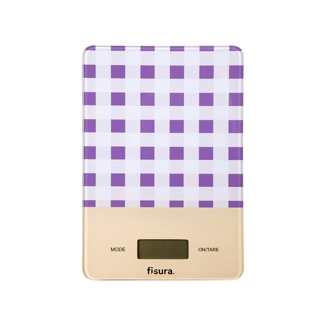 BILANCIA DA CUCINA VIOLA GINGHAM