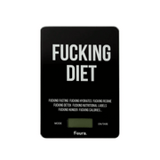 BILANCIA DA CUCINA "FUCKING DIET" NERA