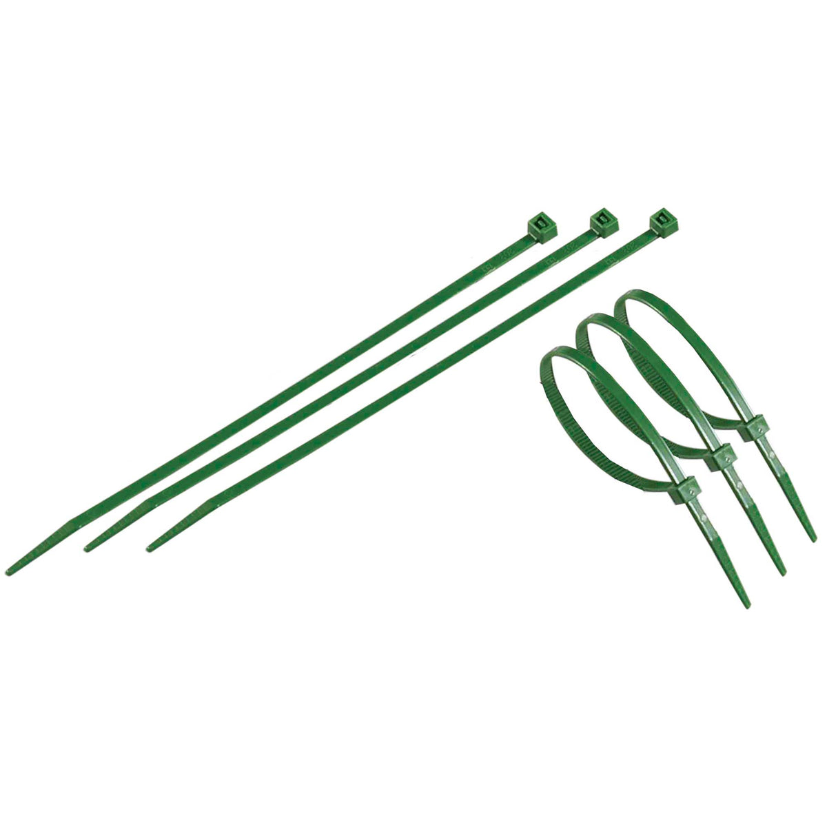 Fascette Multiuso FIX-TIE L 20 cm Verde Confezione 50 pezzi TENAX - immagine 1