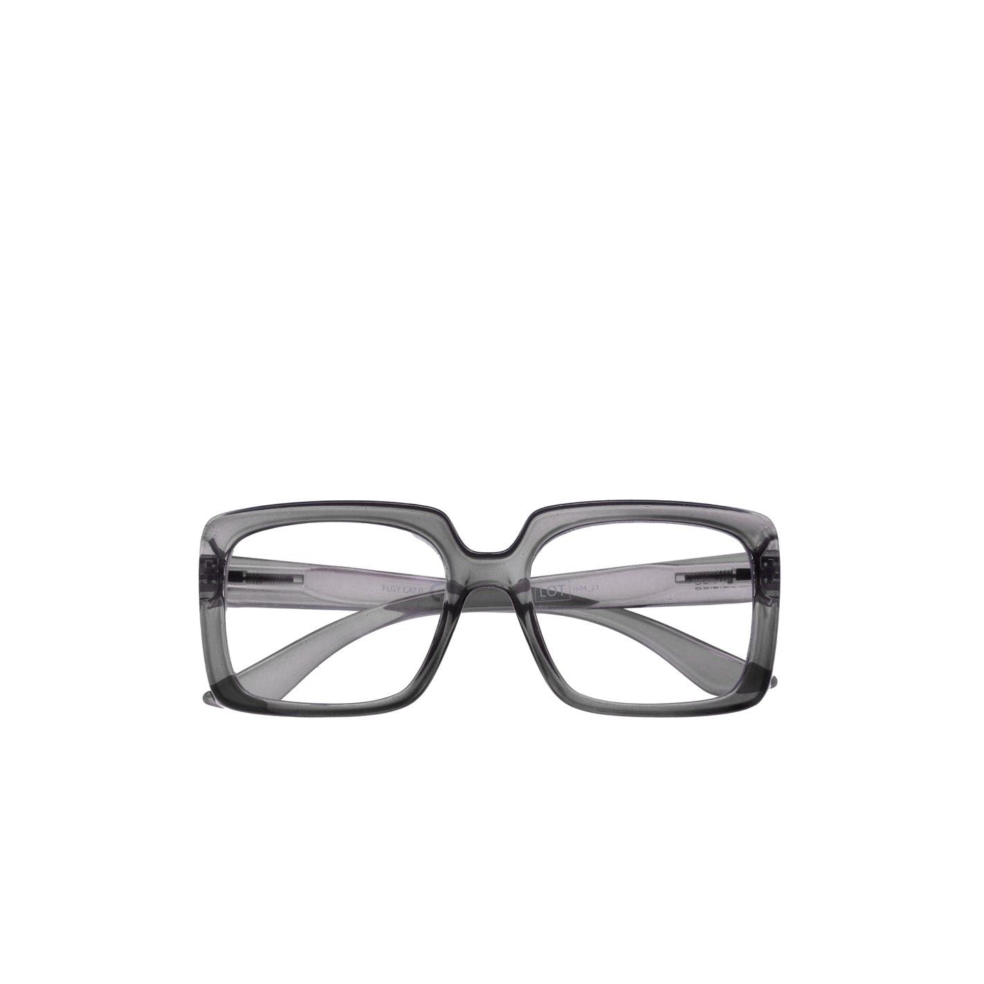 Doubleice Occhiali da lettura Flow, diottria +1.50, Sinuous Grey
