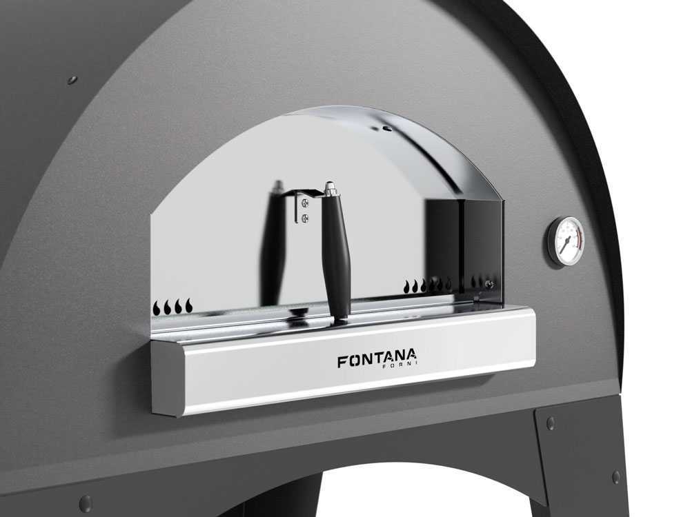 FONTANA Hybrid-Backofen Volta 70x50 Grau 108 kg