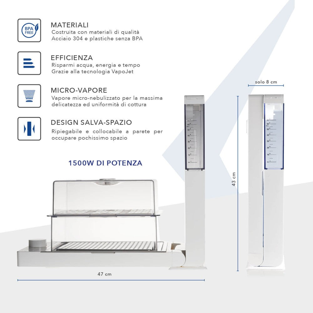 VAPORIERA ISTANTANEA SALVASPAZIO VIVO VAPOJET