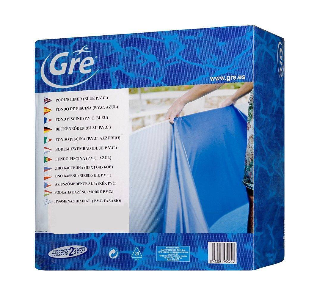 LINER OVALE 7,30X3,75H132 AZZURRO
