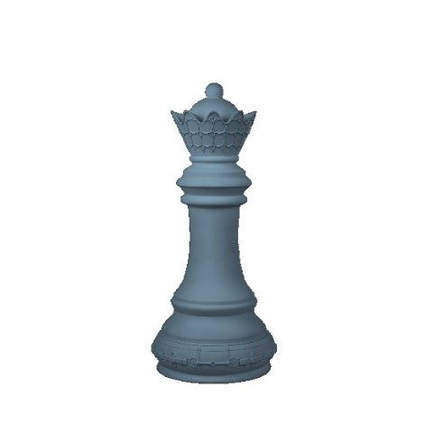 REGINA MINI IN POLIRESINA BLUE GREY H 16 CM  - OPTICAL