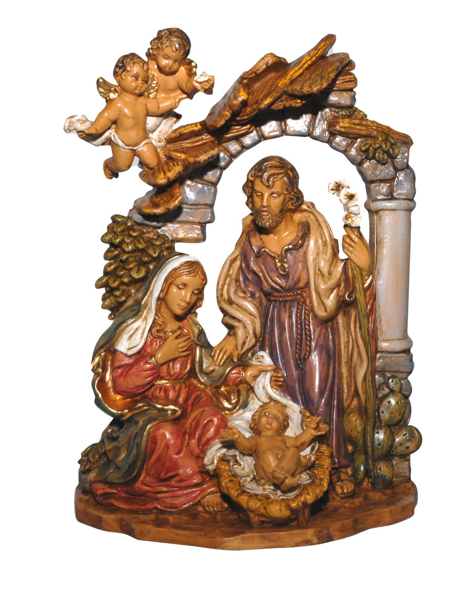 GRUPPO NATIVITA' 20CM IN RESINA