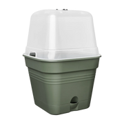 VASO DA COLTURA GREEN BASICS GROWPOT SQUARE ALLIN1 20CM LEAF GREEN