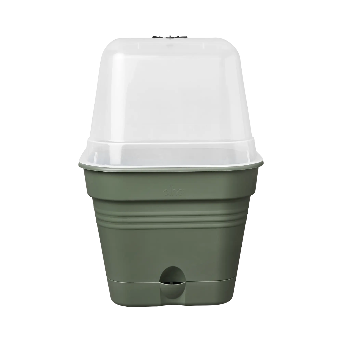 VASO DA COLTURA GREEN BASICS GROWPOT SQUARE ALLIN1 15CM LEAF GREEN