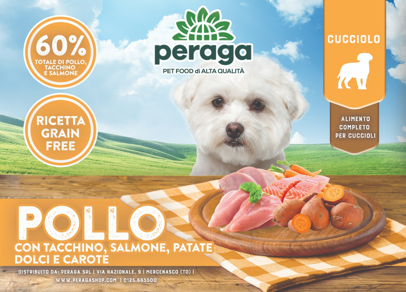 CROCCHETTE PERAGA GRAIN FREE PER CANE CUCCIOLO 2KG POLLO