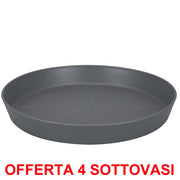 OFFERTA 4 SOTTOVASO LOFT URBAN SAUCER ROUND 41 ANTHRACITE
