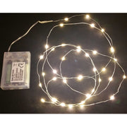 100 MICROLED LINEARI LUCI BIANCO CALDO A BATTERIA