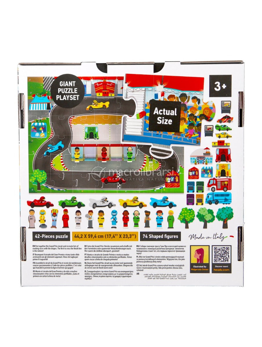 GIOCO GIANT PLAYSET PUZZLE THE GRAN PRIX PER BAMBINI 3+
