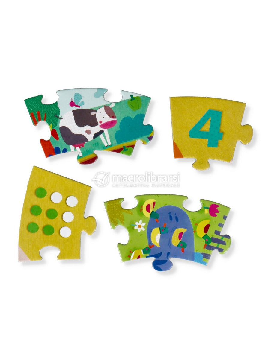 GIOCO GIANT ROUND PUZZLE NUMBERS PER BAMBINI 3+