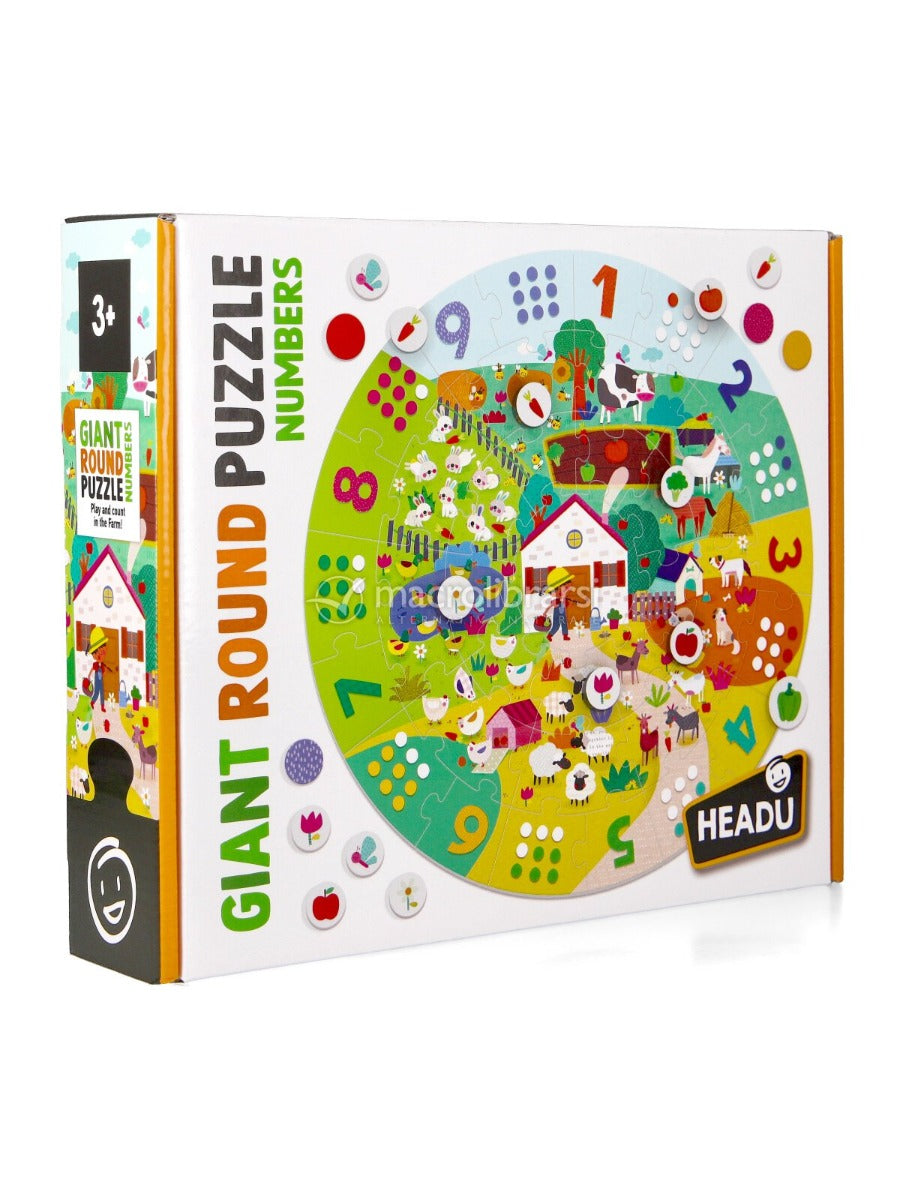 GIOCO GIANT ROUND PUZZLE NUMBERS PER BAMBINI 3+