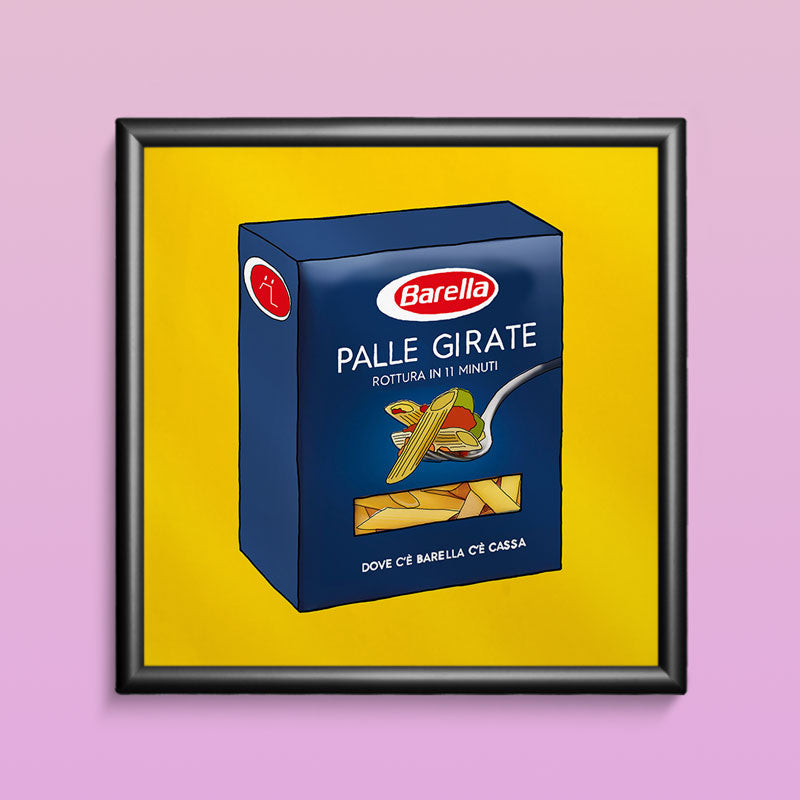 OFFERTA CORNICE E POSTER PALLE GIRATE 20X20CM