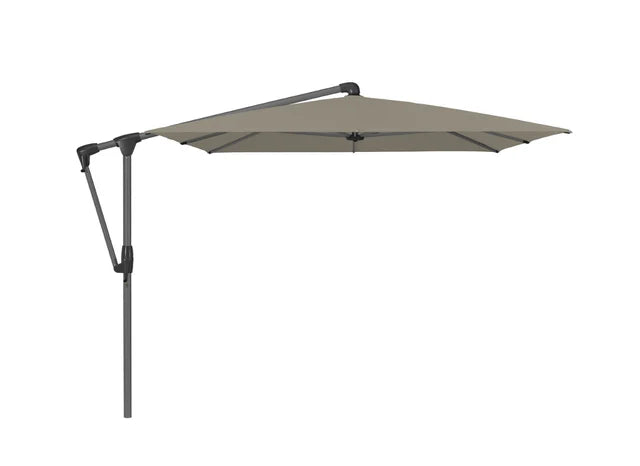 Toiture flexible Parasol 210x150 mât central vert givré