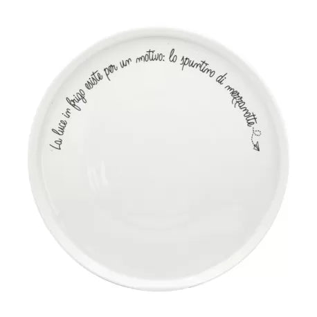 Piatto Piano Gli Onesti D26cm Bianco LA PORCELLANA BIANCA