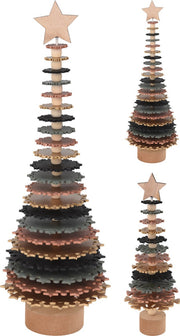 ALBERELLO DI NATALE IN LEGNO, 37CM