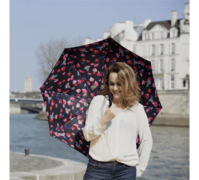 OMBRELLO GRANDE DA DONNA CON PETALI 104CM