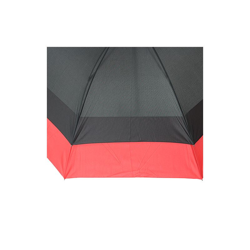 OMBRELLO DOUBLE EXTENSION NERO E ROSSO SMATI