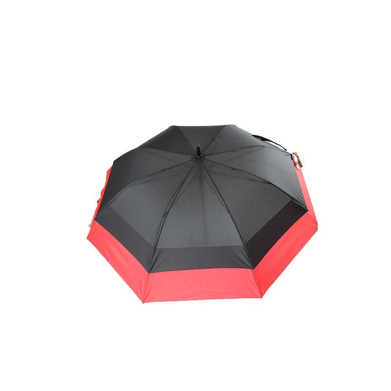 OMBRELLO DOUBLE EXTENSION NERO E ROSSO SMATI