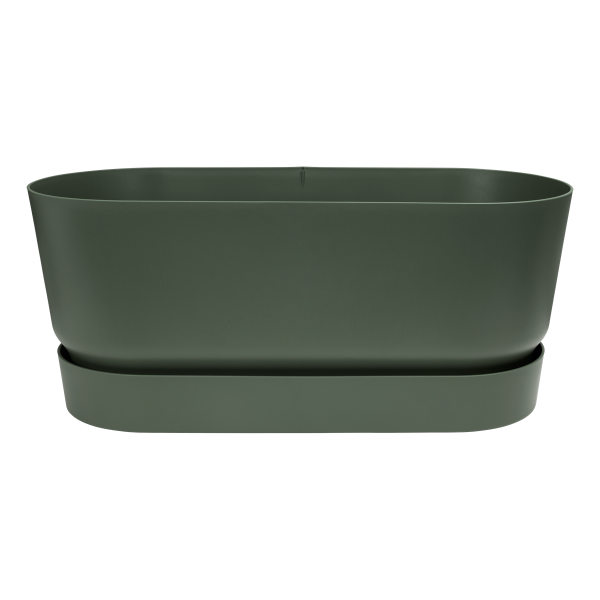Fioriera Greenville Terrace Trough 80cm Ruote Verde ELHO