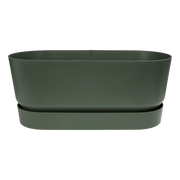 Fioriera Greenville Terrace Trough 80cm Ruote Verde ELHO