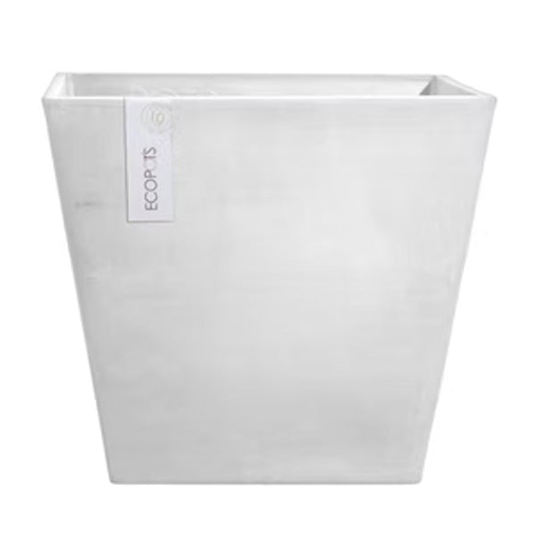 VASO QUADRATO ROTTERDAM GRIGIO CHIARO 40X40XH36CM
