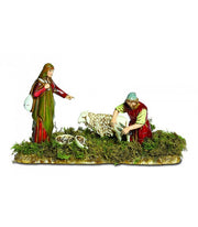 GRUPPO TOSATORE E DONNA CON SACCO 10CM