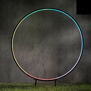 CERCHIO DECORATIVO LUCE LED NEON PER GIARDINO Ø60CM