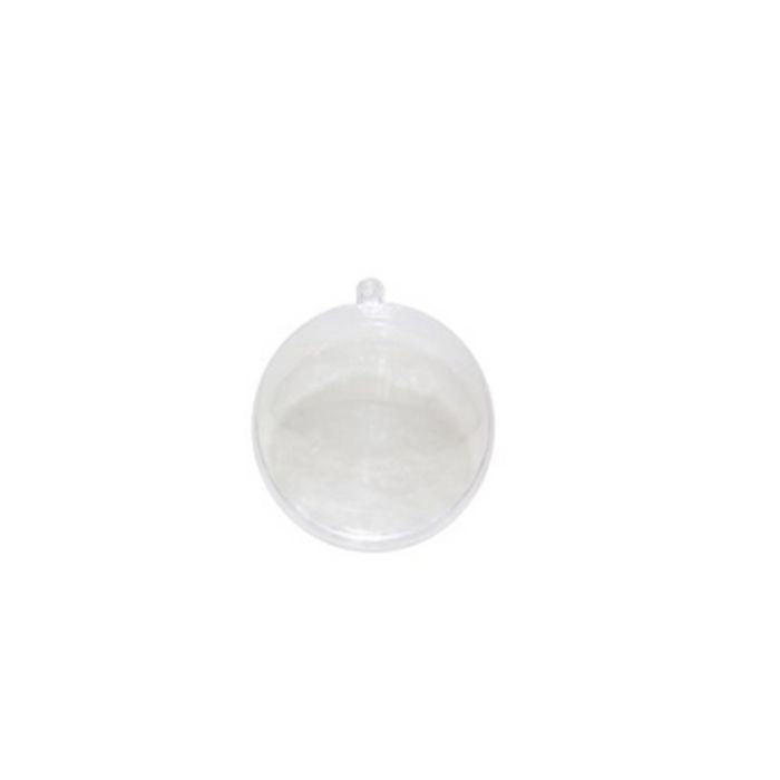 PALLINA DI NATALE TRASPARENTE, Ø8CM