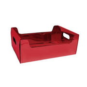 CASSETTA IN CARTONE, 35X13CM, COLORE ROSSO