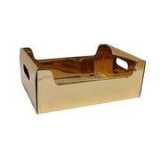 CASSETTA IN CARTONE, 35X13CM, COLORE ORO