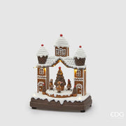 CASETTA DI MARZAPANE, 26.5X20X11CM, COLORE NOCCIOLA