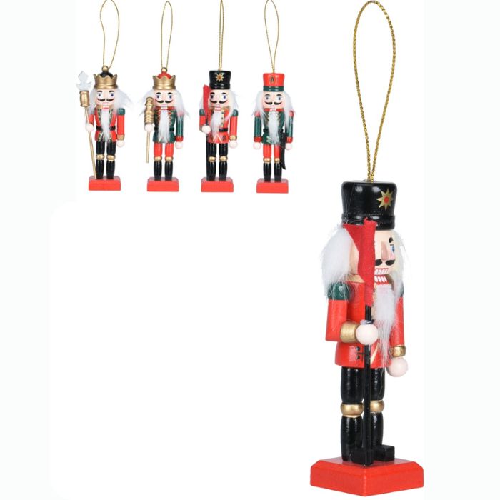 SCHIACCIANOCI DA APPENDERE ALL'ALBERO, 10CM, MODELLO ASSORTITO