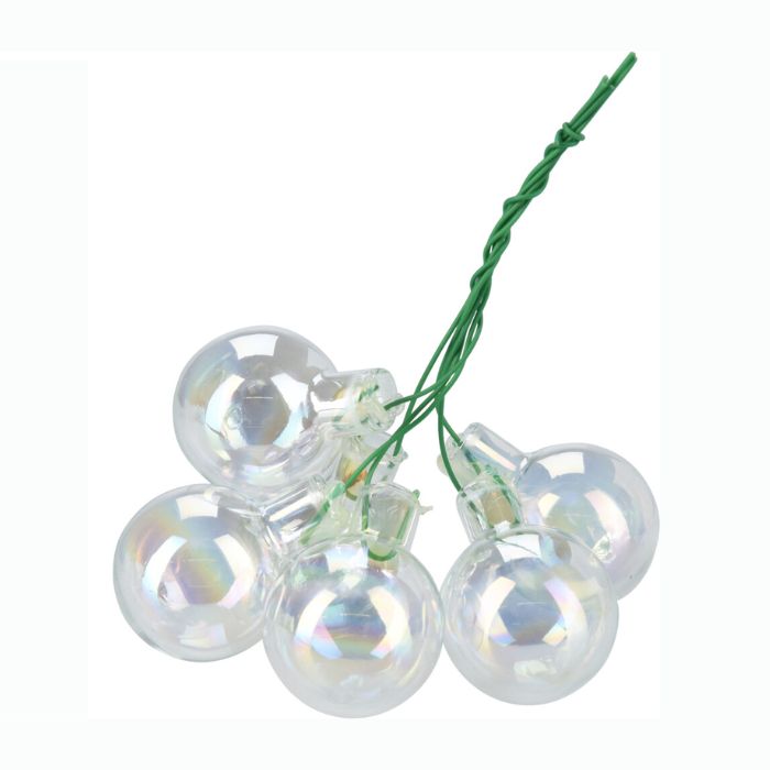 DECORAZIONE CON PALLINE DI NATALE, 3CM, IN VETRO