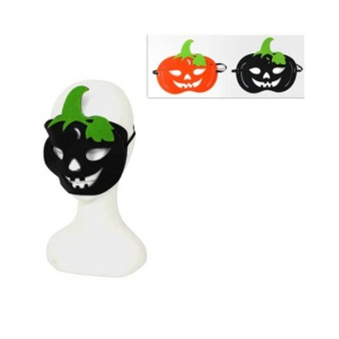 MASCHERA DI HALLOWEEN IN FELTRO A FORMA DI ZUCCA, COLORE ASSORTITO