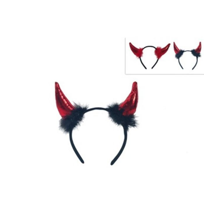 CERCHIETTO DI HALLOWEEN CON CORNA, COLORE ASSORTITO