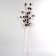 DECORAZIONE NATALIZIA, RAMO CON PIGNE E CAMPANELLE, H78CM