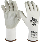 GUANTI NITRILE FIT BIANCHI TAGLIA 08 - GRIGIO