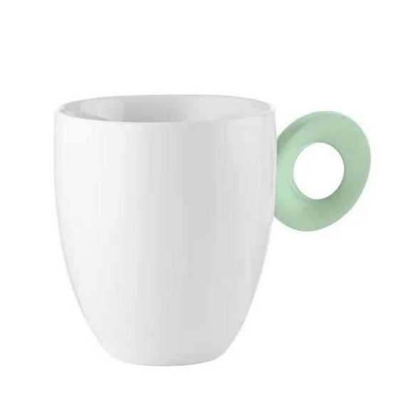 TAZZA MUG EVERYDAY 250ML BIANCA CON MANICO VERDE