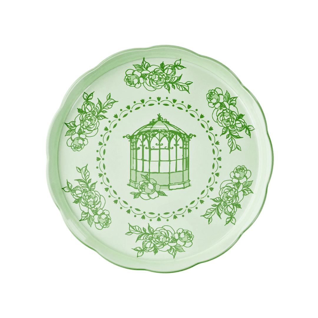 VASSOIO TONDO GRANDE "JOSEPHINE" VERDE