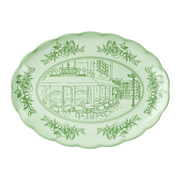 VASSOIO OVALE GRANDE "JOSEPHINE" VERDE
