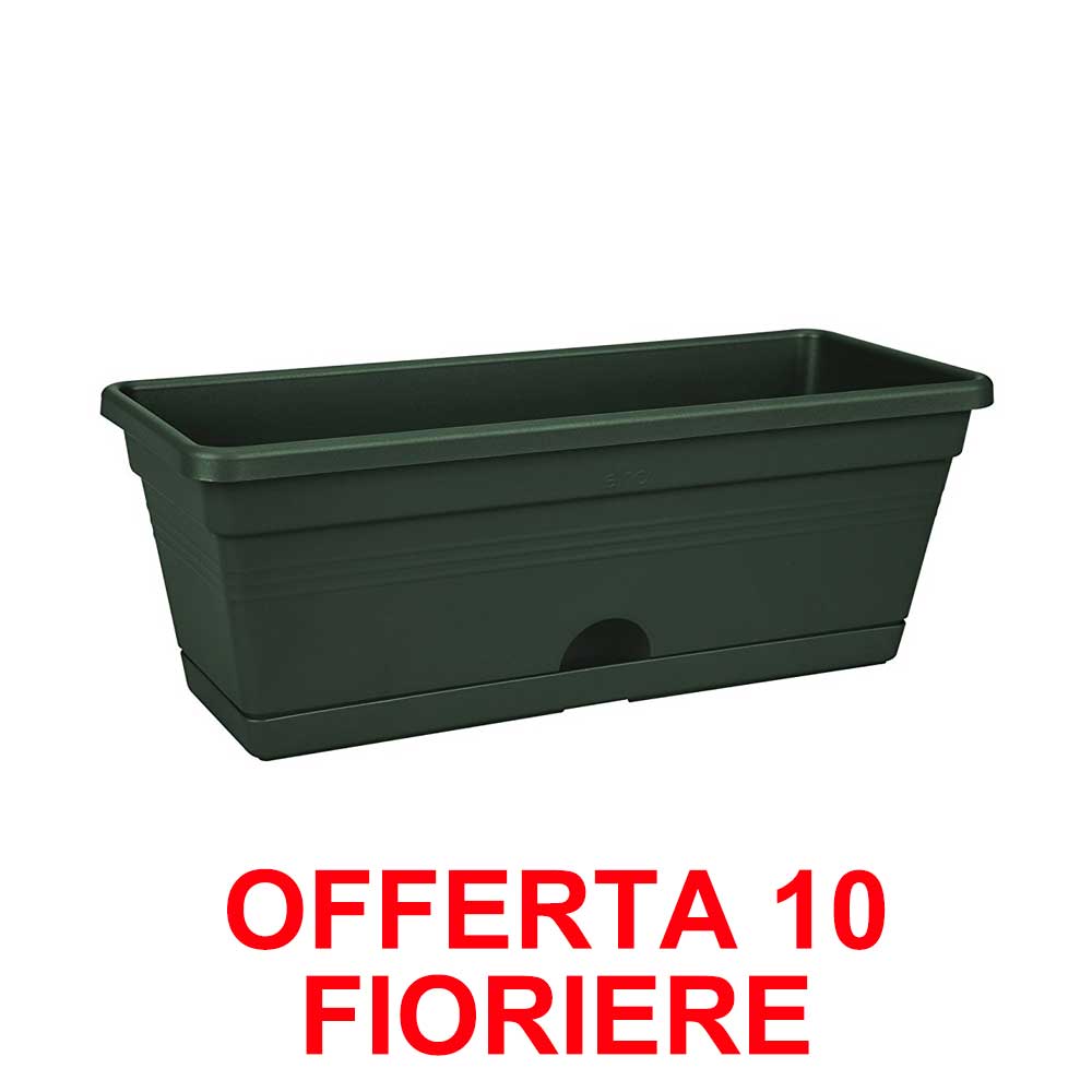 OFFERTA 10 FIORIERA GREEN BASICS TROUGH MINI 30CM VERDE