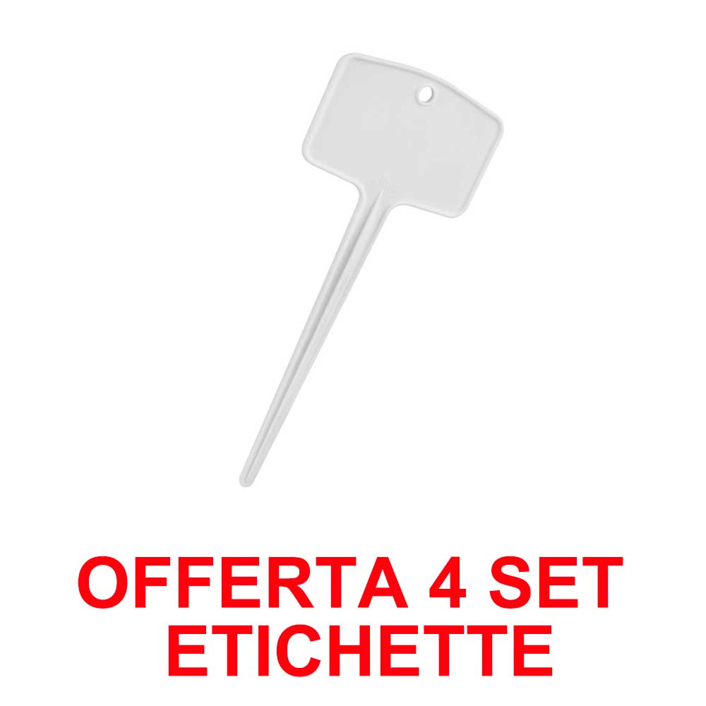 OFFERTA 4  SET 5 ETICHETTE PER VASI GREEN BASICS PLANTLABELS M WHITE